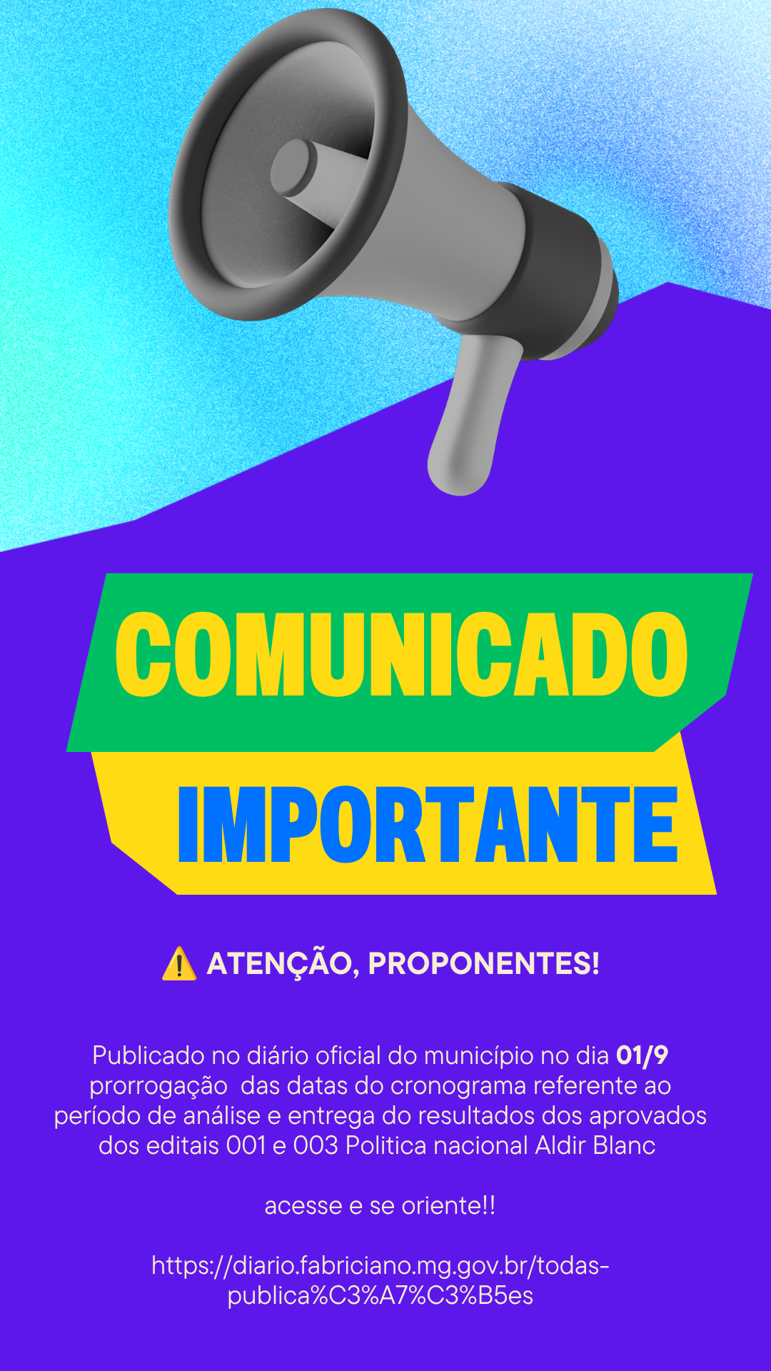 Aviso!!!!